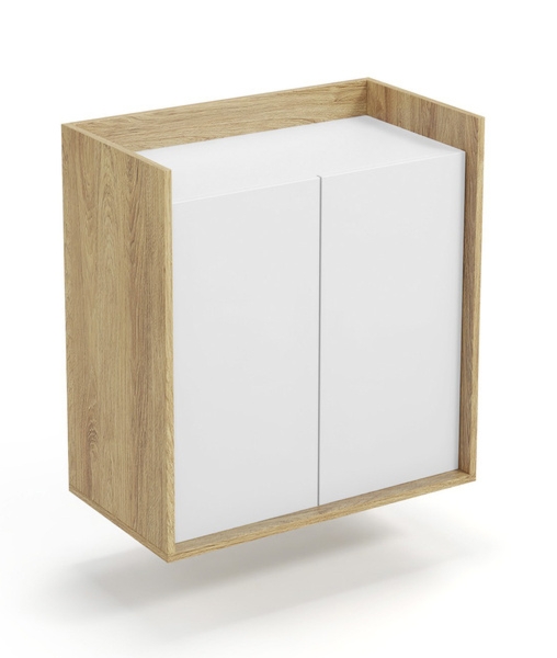 Szafka modułowa 2D hikora naturalna / biała mat 41 cm Mobius
