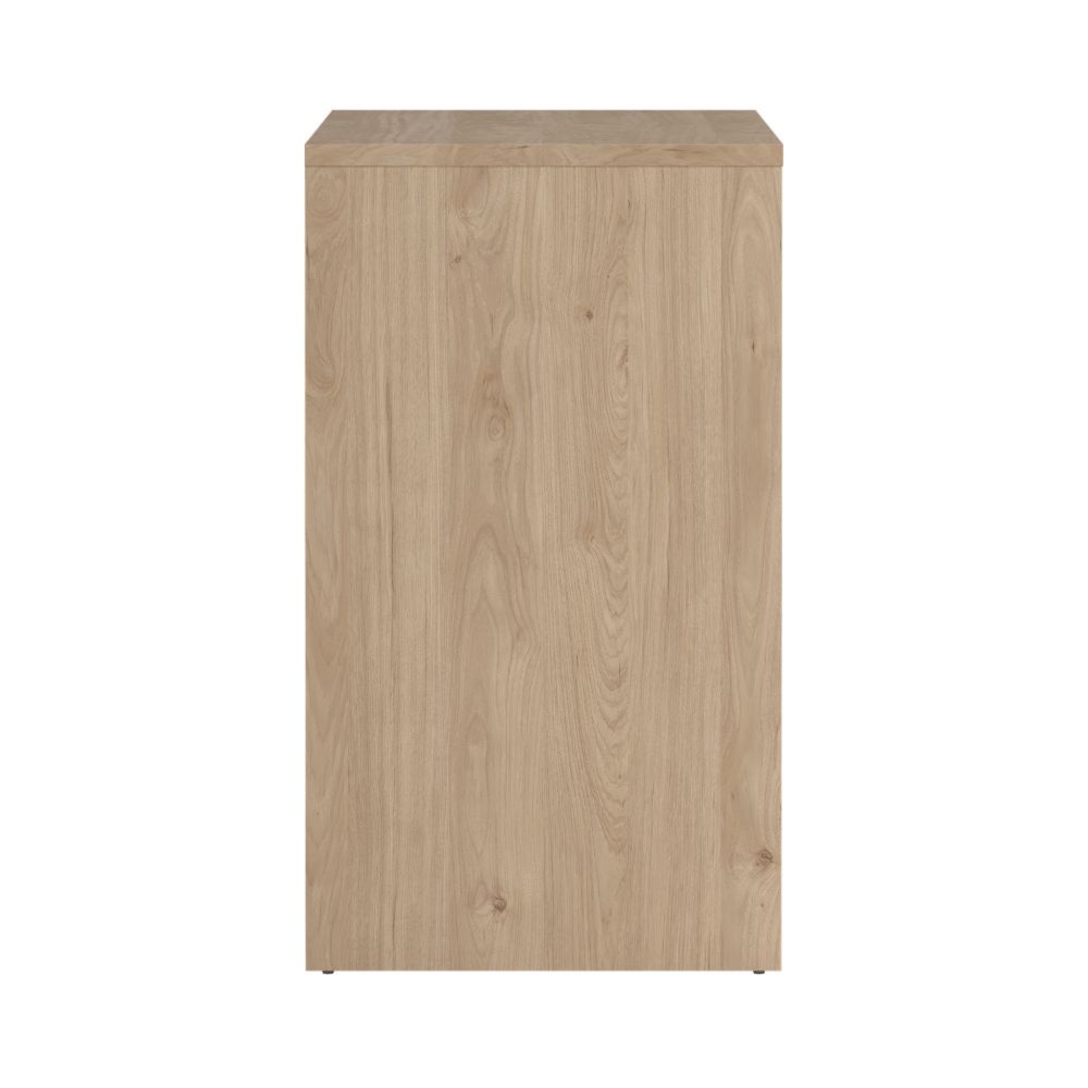 Komoda z szufladami i drzwiami jackson hickory / biały wysoki połysk 149 cm Next