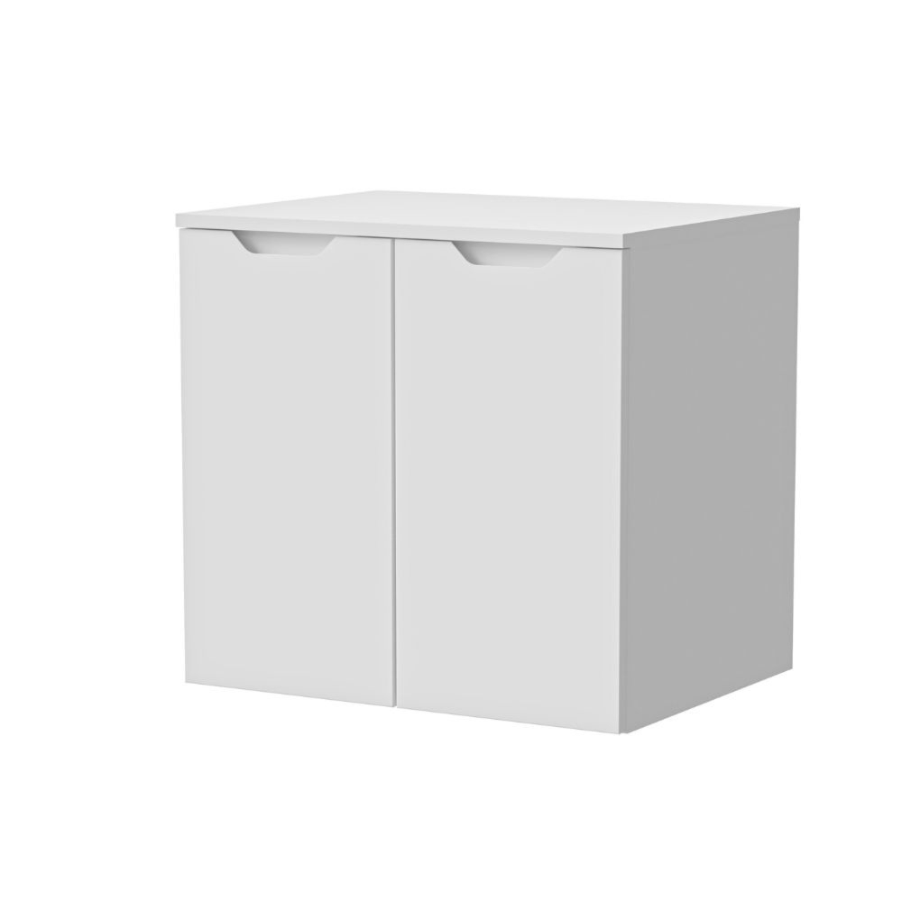 Szafka pod umywalkę z drzwiami biała mat 60 cm Noma