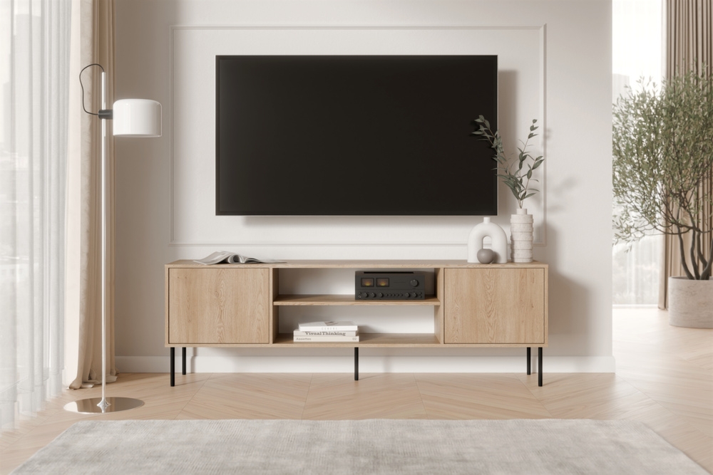 Szafka RTV dąb cremona mat 180 cm Linoa