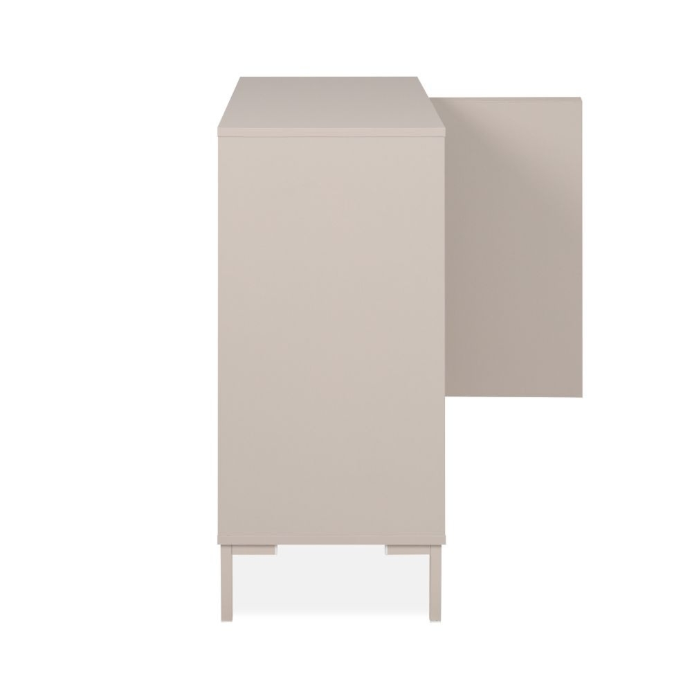 Komoda z drzwiami beżowy mat 81 cm Korsika