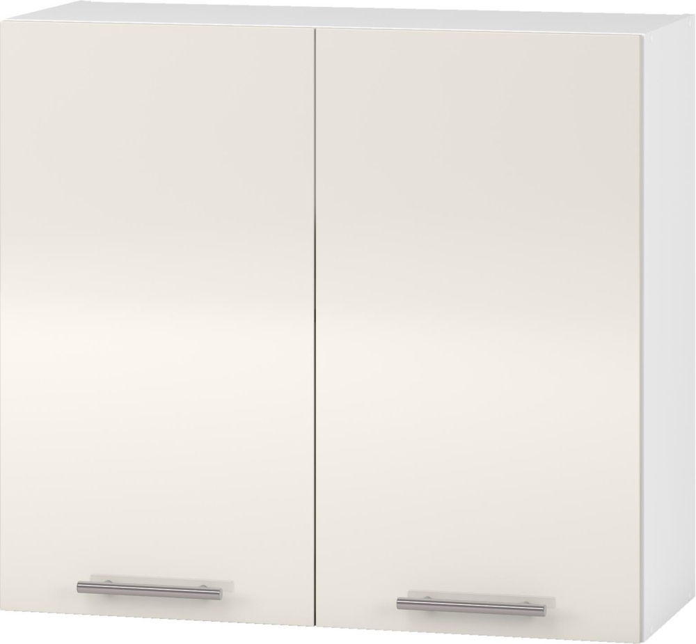 Szafka górna biała / beżowa mat / wysoki połysk 80 cm Vento