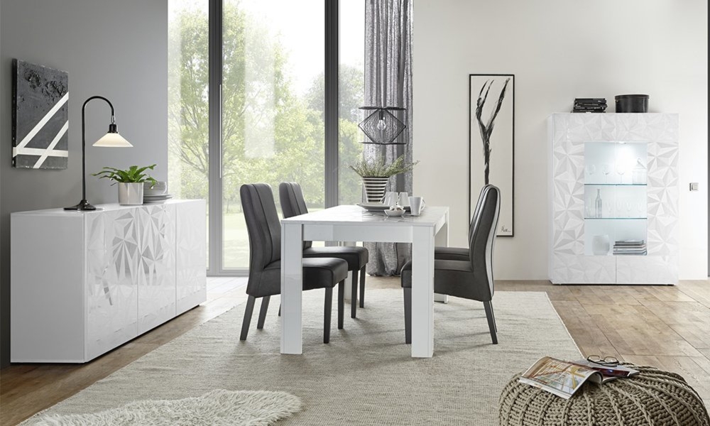 Witryna Prestige 2D biała wysoki połysk