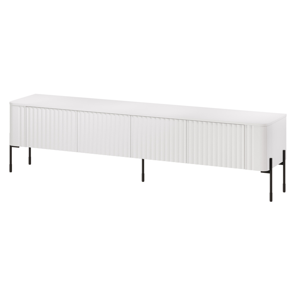 Szafka RTV biała mat 190 cm Aria