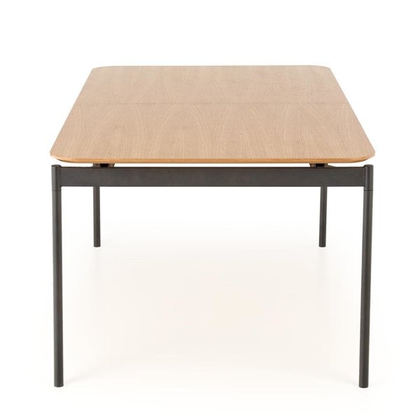 Stół rozkładany dąb naturalny / czarny mat 170 - 250 x 100 cm Clever Style furniture