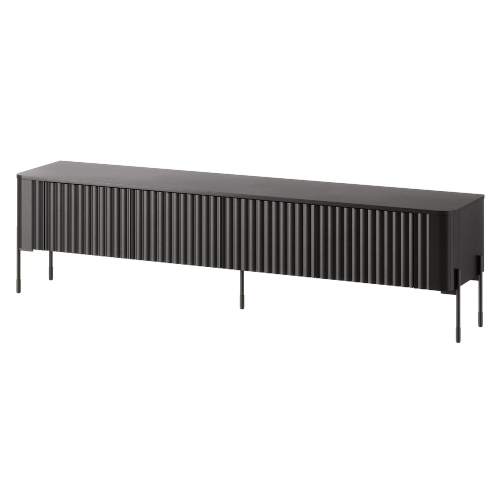Szafka RTV czarna mat 190 cm Aria