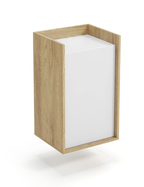 Szafka modułowa 1D hikora naturalna / biała mat 41 cm Mobius