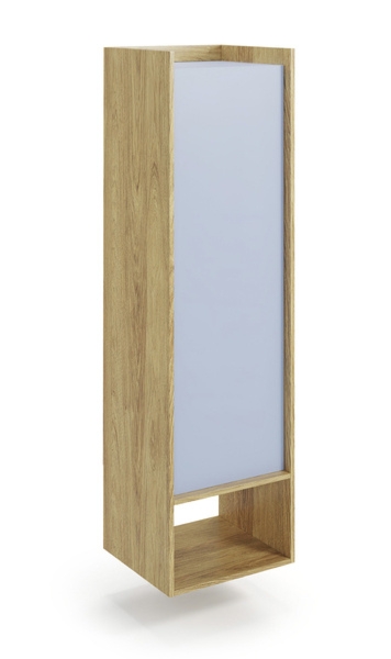 Regał modułowy hikora naturalna / niebieski mat 50 x 41 x 179 cm Mobius