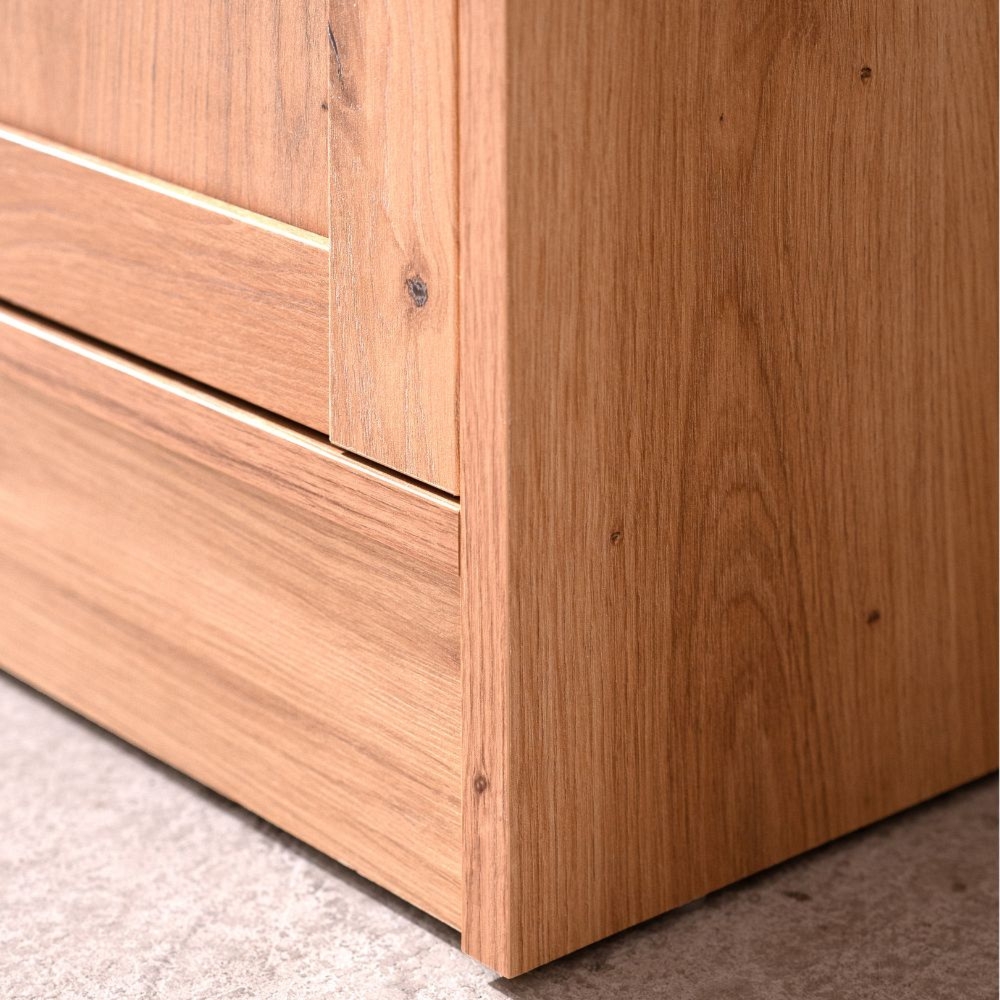 Komoda z szufladami i drzwiami dąb artisan mat 200 cm Timber