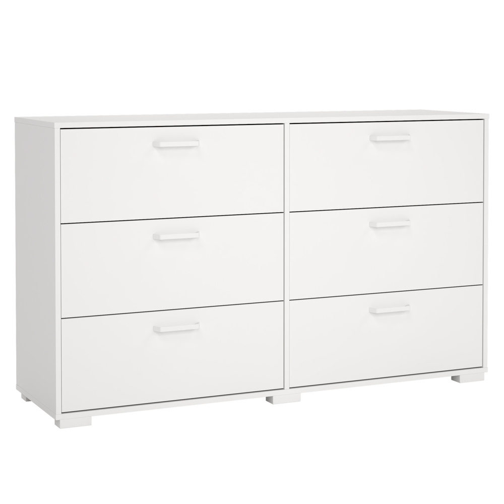 Komoda z szufladami biała mat 139 cm Sofia