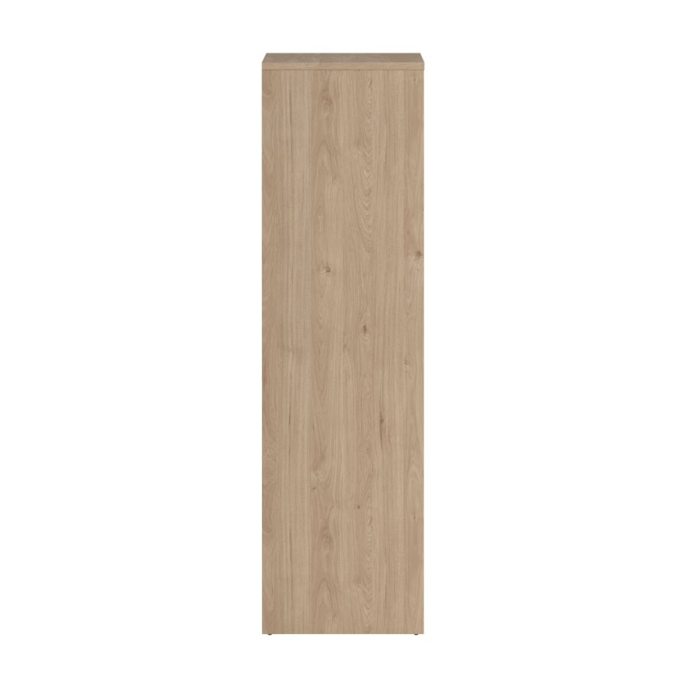 Komoda wysoka z szufladami i drzwiami jackson hickory / biały wysoki połysk 100 cm Next