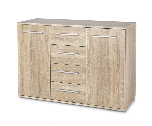 Komoda z szufladami i drzwiami dąb sonoma mat 40 cm Lima