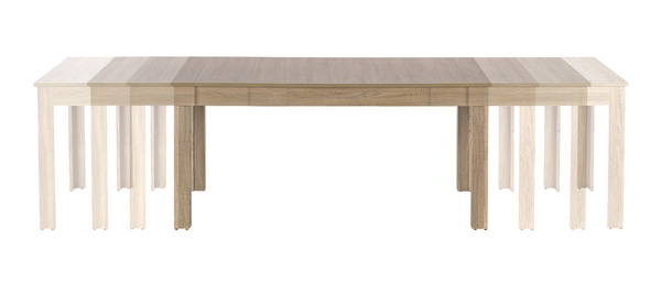 Stół rozkładany dąb sonoma mat 160 - 300 x 90 cm Seweryn