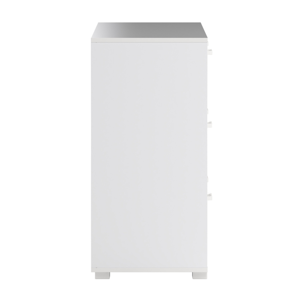 Komoda z szufladami biała wysoki połysk 139 cm Sofia