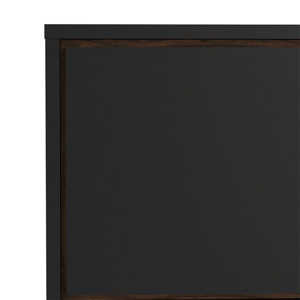 Szafka RTV czarna / orzech mat 150 cm Ryan