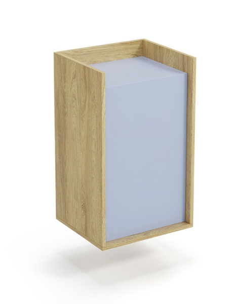 Szafka modułowa 1D hikora naturalna / niebieska mat 41 cm Mobius