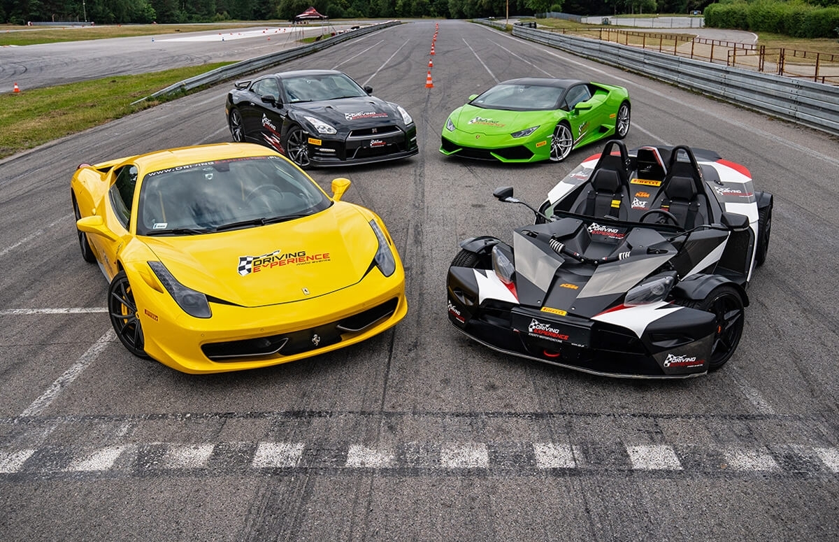 Image of Lamborghini vs Ferrari vs Nissan GTR vs KTM X-Bow