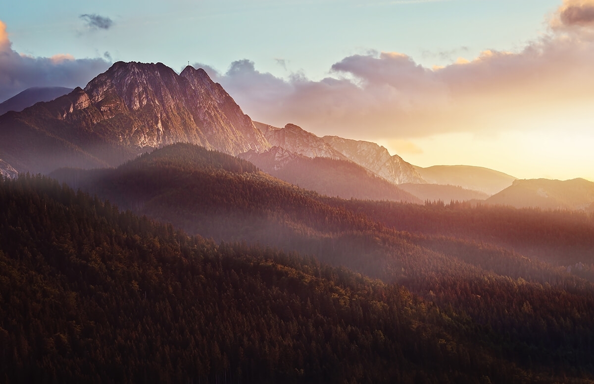 Image of Lot szybowcem nad Kasprowym Wierchem i Giewontem