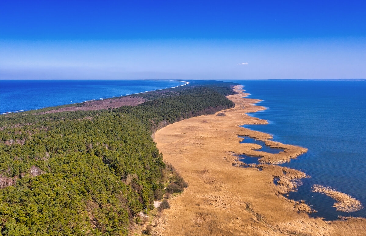 Image of Lot helikopterem nad Mierzeją Wiślaną