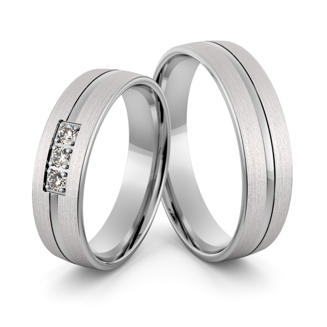 Obrączki srebrne z cyrkoniami swarovski - wzór ag-393
