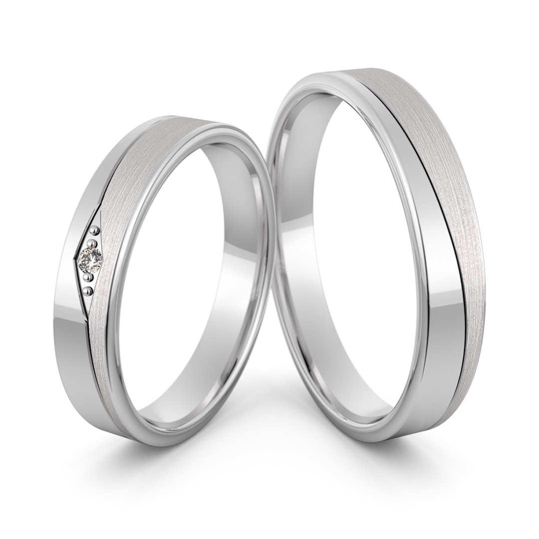 Obrączki srebrne z cyrkonią swarovski - wzór ag-472