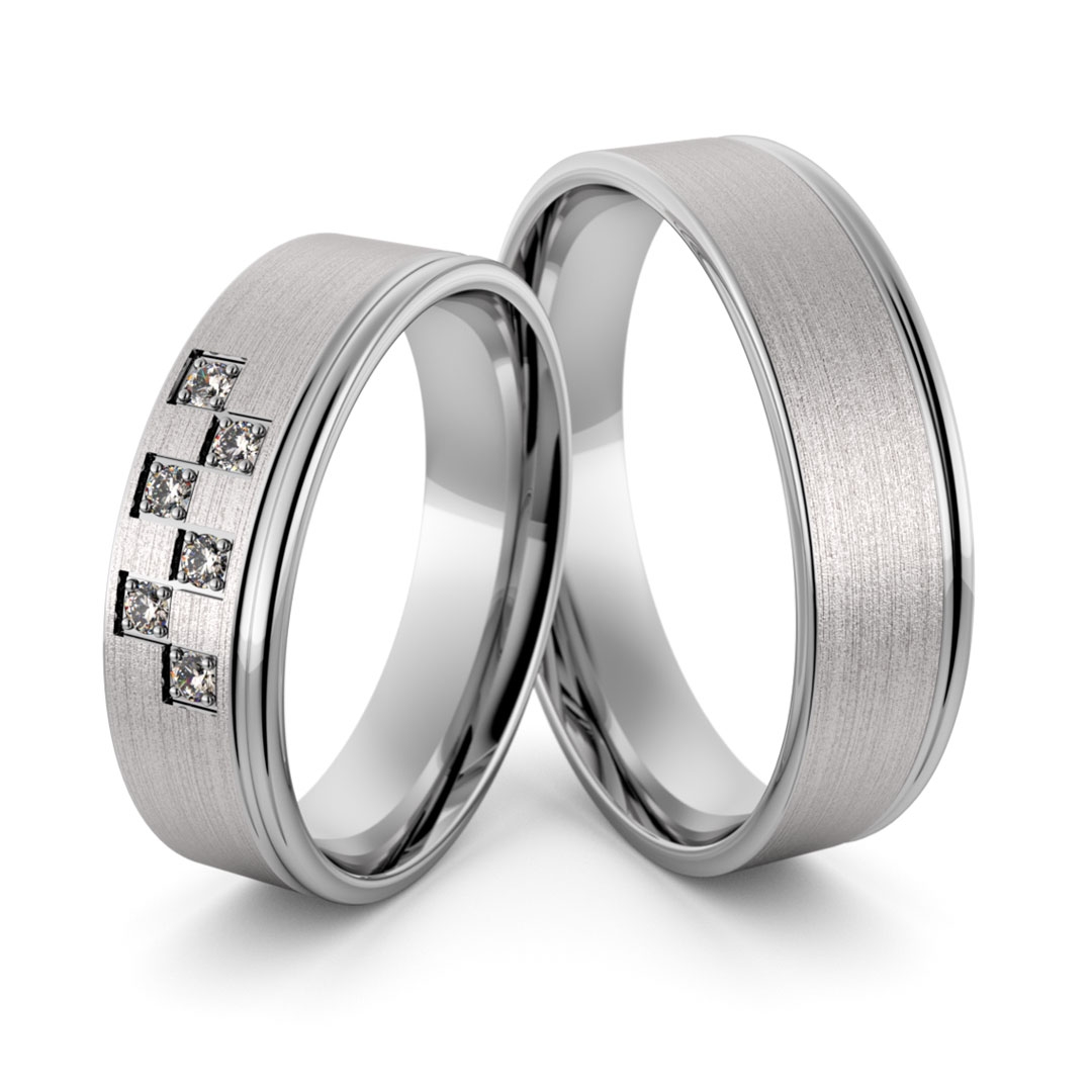 Obrączki srebrne z cyrkoniami swarovski - wzór ag-392