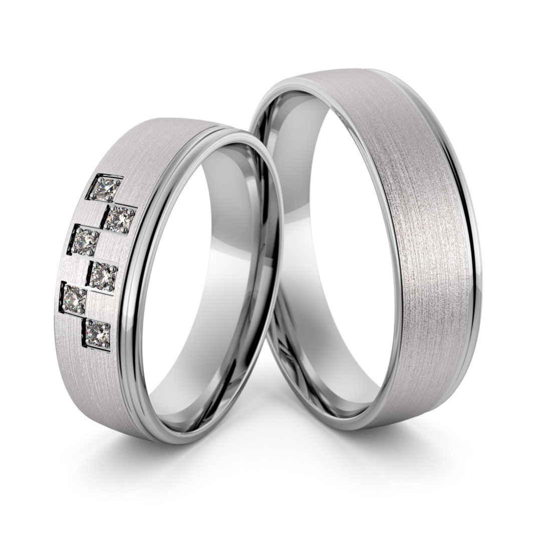 Obrączki srebrne z cyrkoniami swarovski - wzór ag-391
