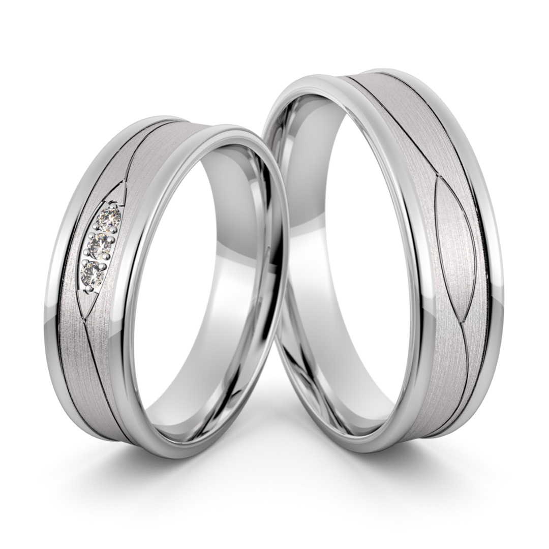 Obrączki srebrne z cyrkoniami swarovski - wzór ag-409