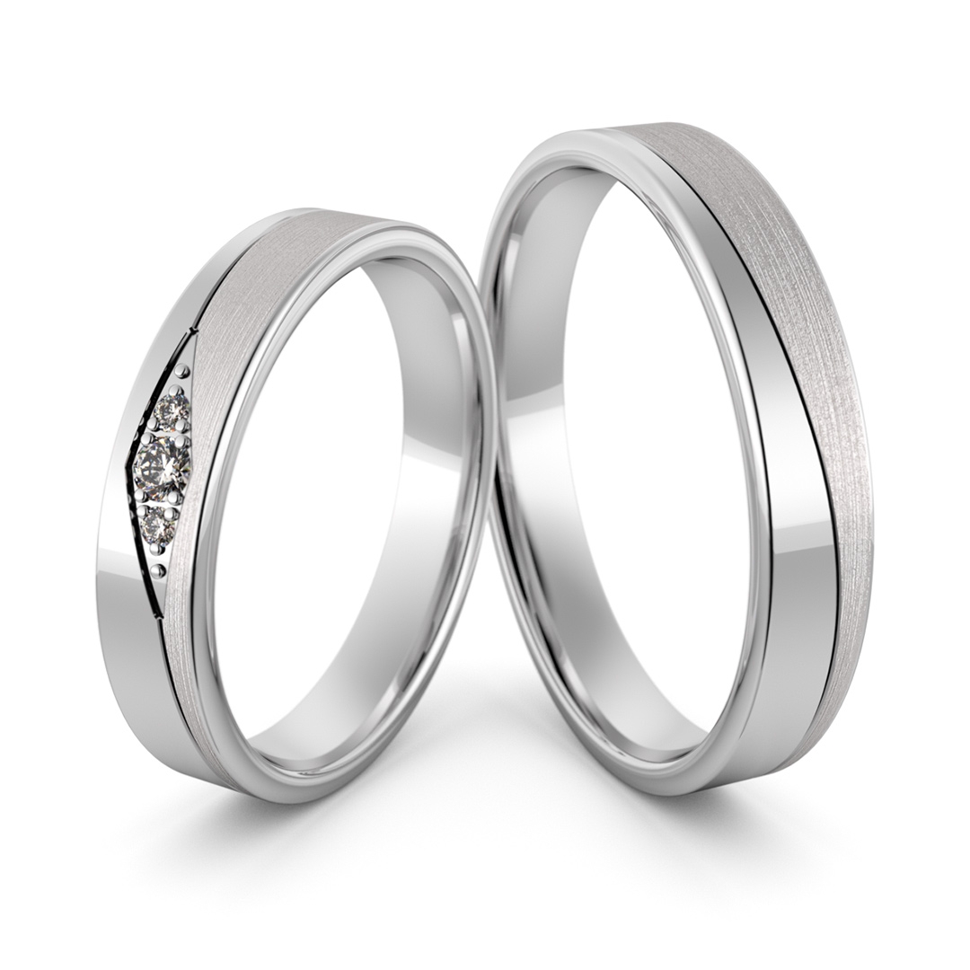 Obrączki srebrne z cyrkoniami swarovski - wzór ag-471
