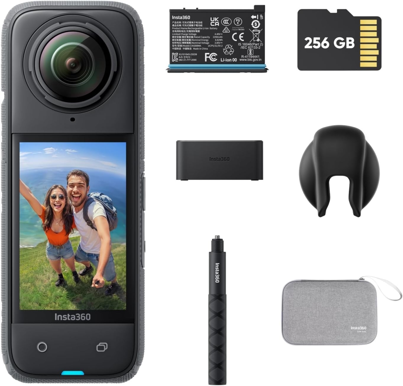 Insta360 X4 - Kamera sportowa 360 4K 8K UHD - Pakiet Ultimate