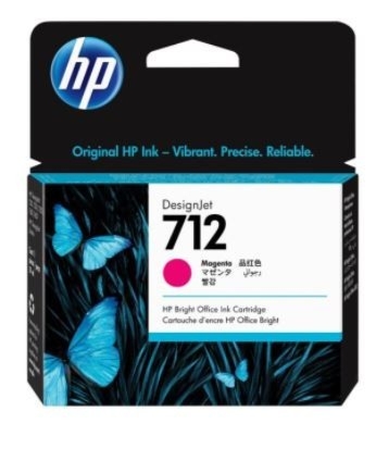 HP Inc. Tusz 712 29ml 3ED68A purpurowy
