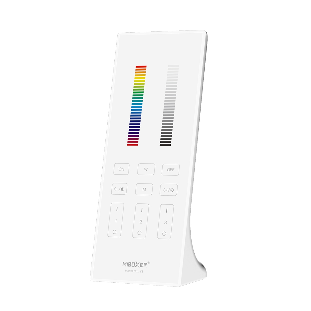 Y3W – Pilot stojący Y3, 3-strefowy, RGB+CCT, biały