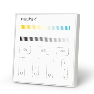 T2 Miboxer - 4-strefowy inteligentny pilot do panelu z regulacją CCT