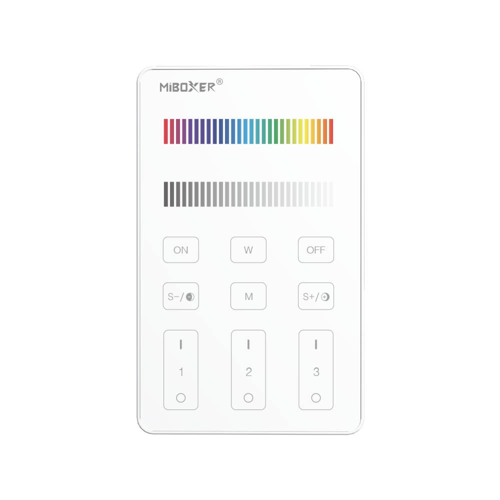U3 – Pilot zdalnego sterowania 3-strefowy (RGB+CCT)