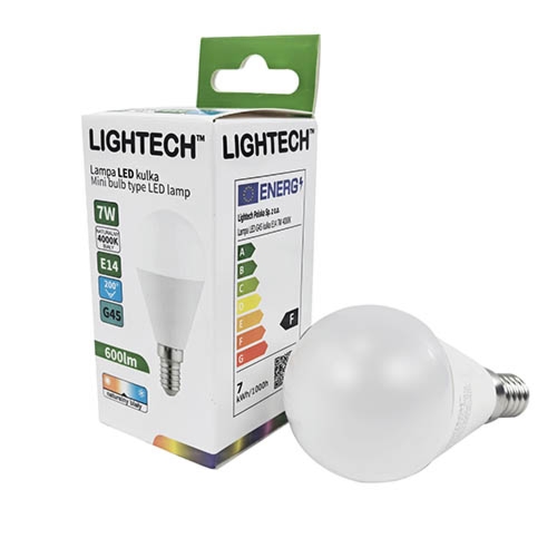 Żarówka LED KULKA 7W 600lm E14 4000K