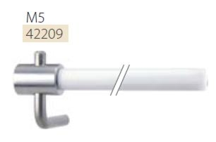 Pręt M5 w koszulce termokurczliwej – do budowy wysięgników. Dostępny w odcinku 1000mm - z końcówką K5