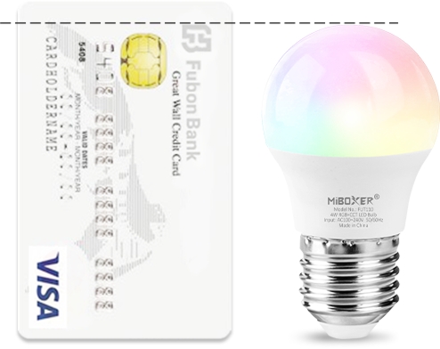 FUT110 – Żarówka LED 4W RGB+CCT (2,4G)