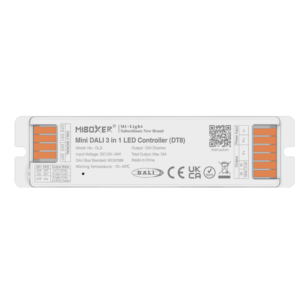 DL3 – Mini DALI 3 w 1 kontroler LED (DT8)