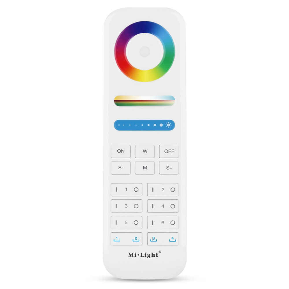 FUT089S – Pilot dotykowy FUT089S, 6-strefowy, RGB+CCT