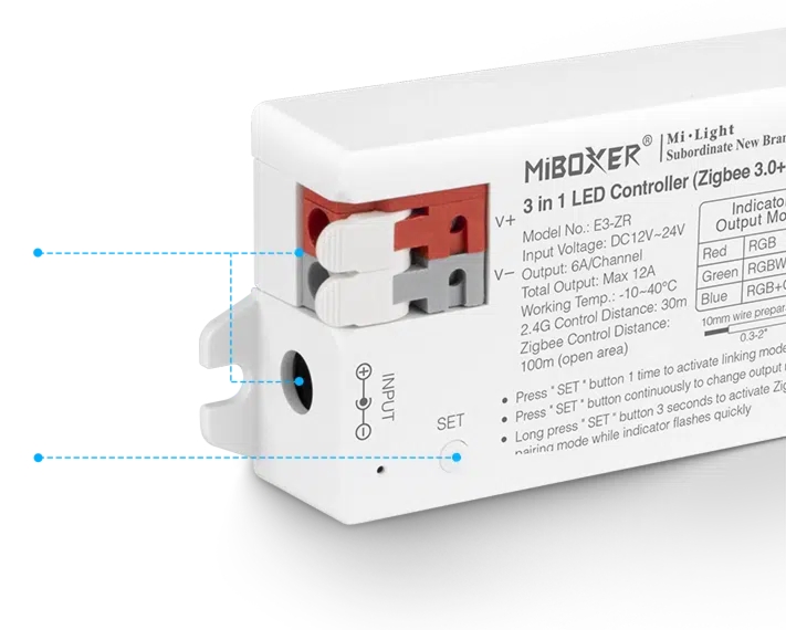 E3-RF – Kontroler LED 3 w 1 (2,4 GHz)