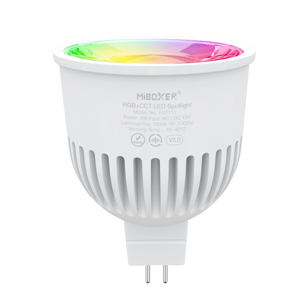 FUT112 – Reflektor LED 6W MR16 RGB+CCT (2.4G)