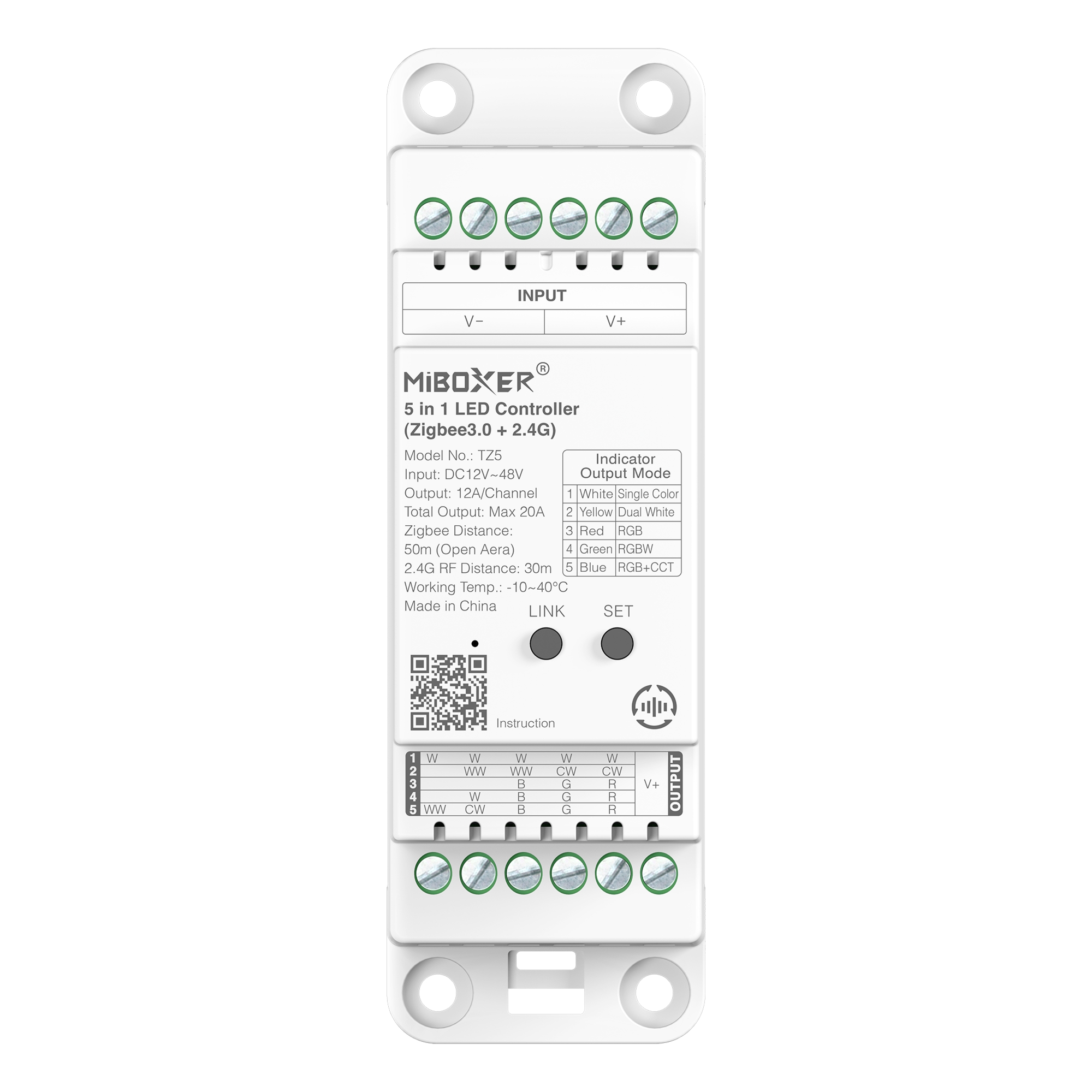 TZ5 – Kontroler LED 5 w 1 (Zigbee 3.0+2.4G)
