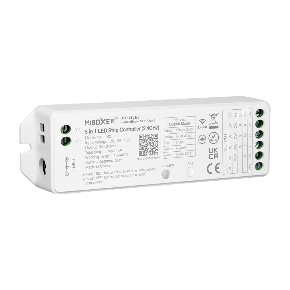 LS2 – Kontroler taśm LED, 5 w 1 (2,4 GHz)