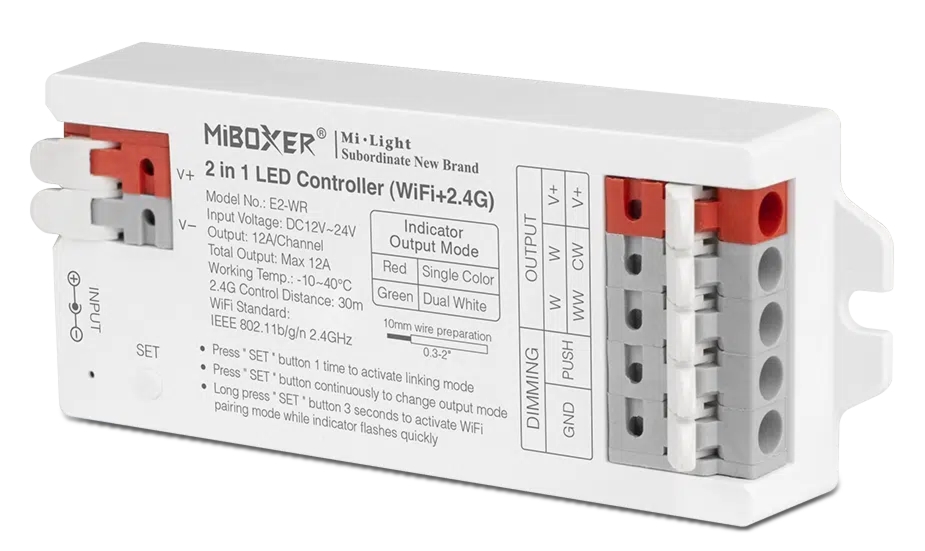 E2-WR – Kontroler taśmy LED 2 w 1 (WiFi + 2.4G)