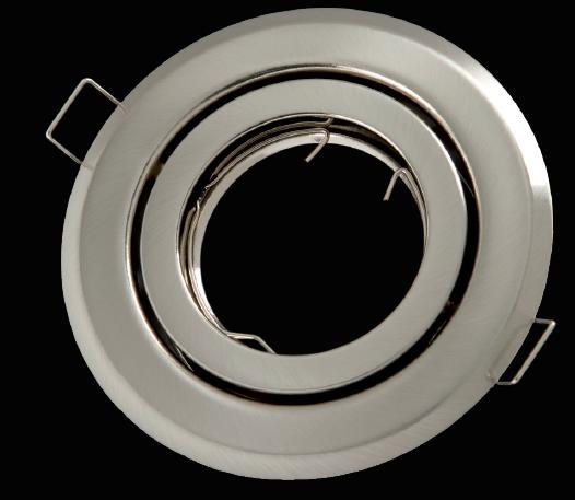 Oprawy ledowe sufitowe - okrągła ruchoma, tłoczona - satyna