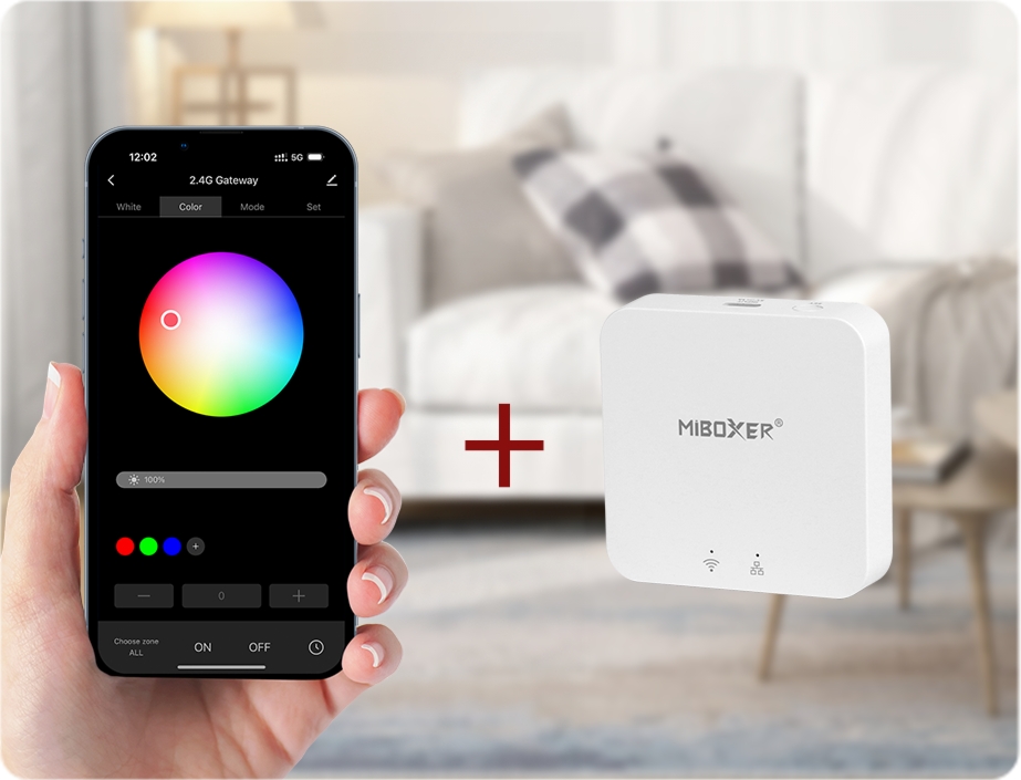 PL5 – Sterownik panelu LED, 40W RGB+CCT (2,4 GHz)