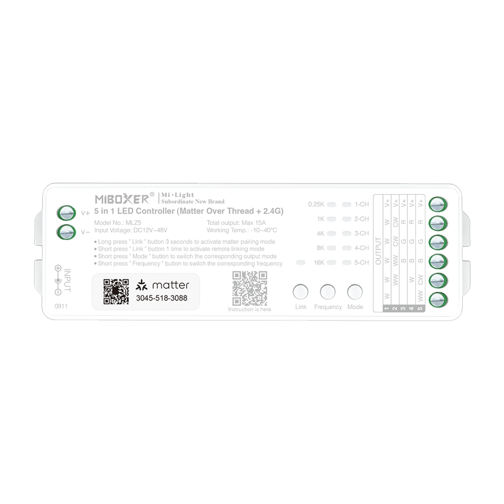MLZ5 – Kontroler 5 w 1 (Matter Over Thread+2.4GHz)