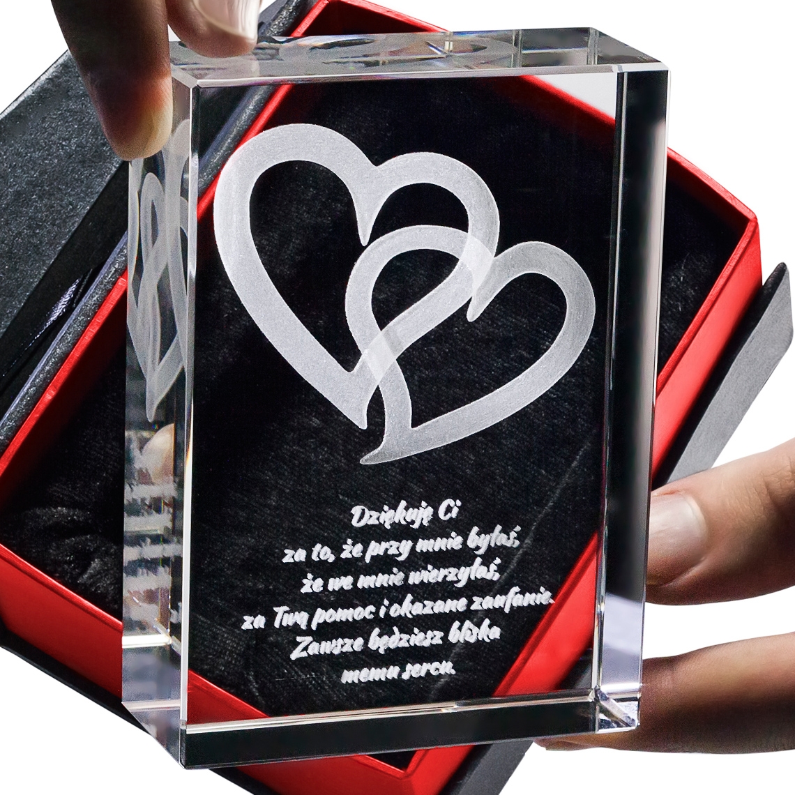 Specione Serca 3D • personalizowana statuetka 3D średnia • GRAWER 3D