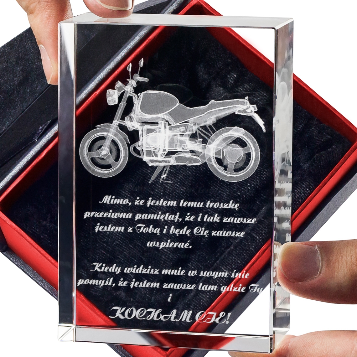 Image of Motocykl 3D • personalizowana statuetka 3D średnia • GRAWER 3D