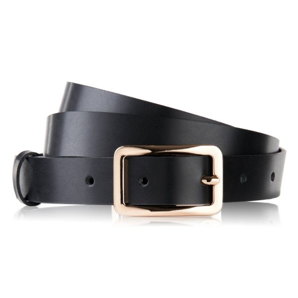 Pasek Damski Skórzany OPD-06 Brødrene Czarny 105 cm